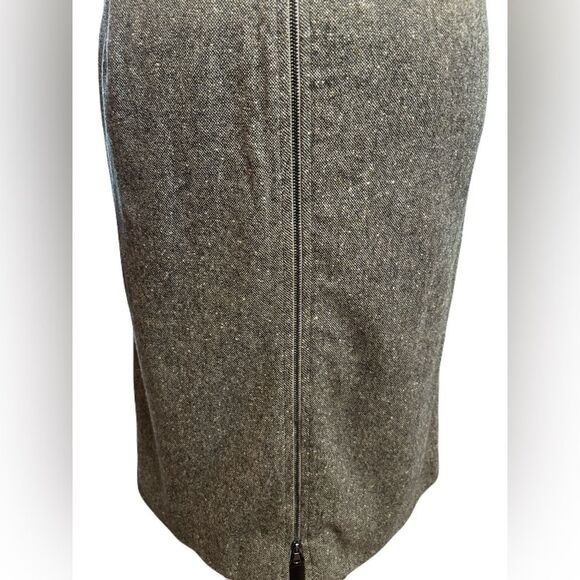Stella McCartney Tweed Green Wool Blend Pencil Skirt | EU Size 44 | EUC - Picture 5 of 8